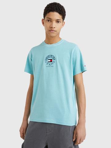 Camiseta Tommy Hilfiger Circle logo Azules | MX_M31012