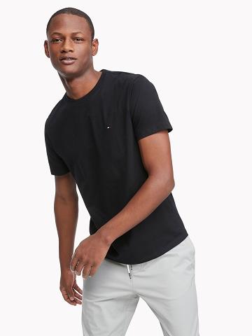 Camiseta Tommy Hilfiger Essential Solid Negros | MX_M31034