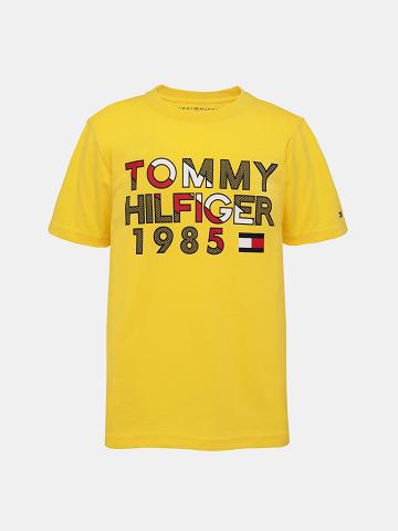 Camiseta Tommy Hilfiger Little 1985 Amarillos | MX_B2178