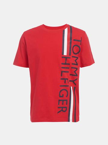 Camiseta Tommy Hilfiger Little Tommy Stripe Rojos | MX_B2190