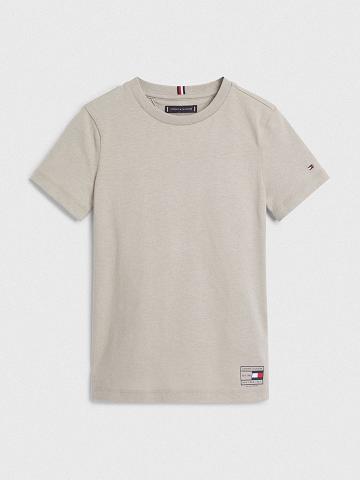 Camiseta Tommy Hilfiger Natural Dye Grises | MX_B2198