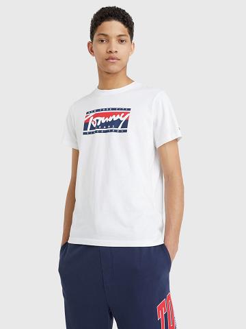 Camiseta Tommy Hilfiger Nyc logo Blancos | MX_M31056