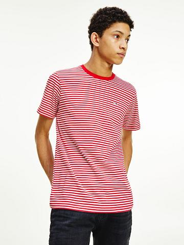 Camiseta Tommy Hilfiger Organic cotton classics stripe Rojos Blancos | MX_M31059