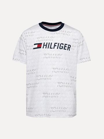 Camiseta Tommy Hilfiger Toddler' Tommy Print Blancos | MX_B2213