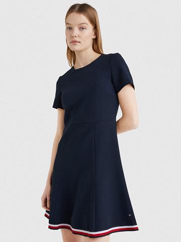 Dresses Tommy Hilfiger Corporate Stripe Azules | MX_W21050