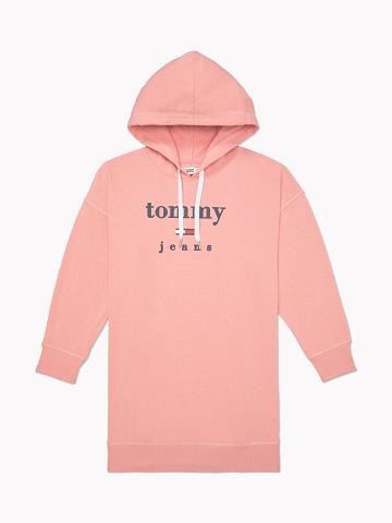 Dresses Tommy Hilfiger Essential French Terry Hoodie Rosas | MX_W21066