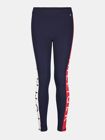 Leggins Tommy Hilfiger Big Colorblock Azul Marino | MX_G1133