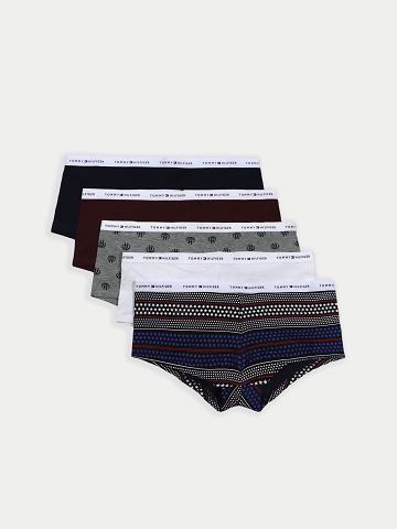 Lencería Tommy Hilfiger Mix Logo Boy Corta 5PK Negros | MX_W21557