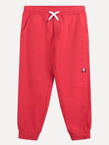 Pantalones Deportivos Tommy Hilfiger Little Logo Rojos | MX_B2124