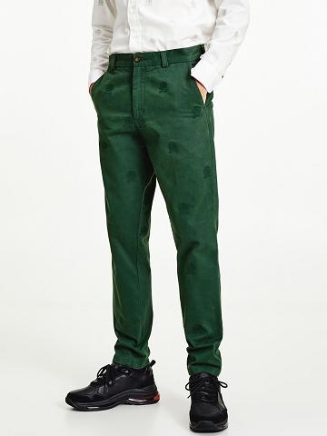 Pantalones Tommy Hilfiger Icon Crest Verdes | MX_M31322