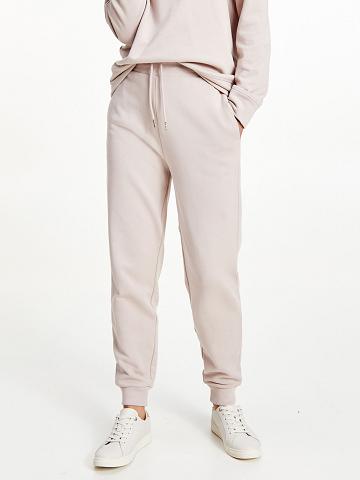 Pantalones Tommy Hilfiger Organic Algodon Relaxed Fit Sweatpant Beige | MX_W21247