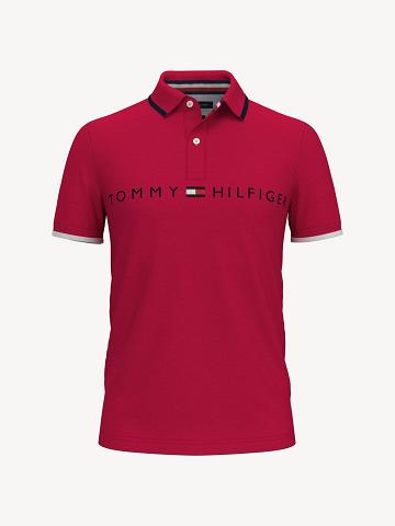 Polos Tommy Hilfiger Slim fit logo Rojos | MX_M31309