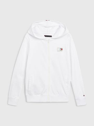 Sudadera Con Capucha Tommy Hilfiger Logo Stripe Blancos | MX_B2030