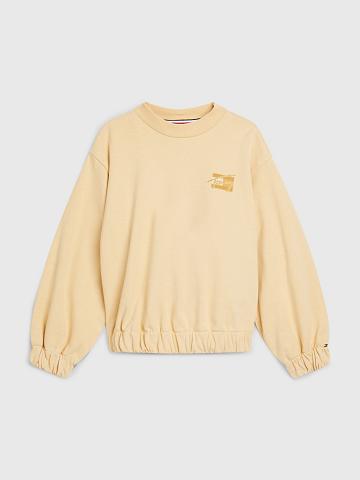 Sudaderas Tommy Hilfiger Natural Dye Script Amarillos | MX_G1207