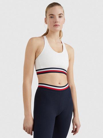 Sujetadores Tommy Hilfiger Racerback Sports Blancos | MX_W21531