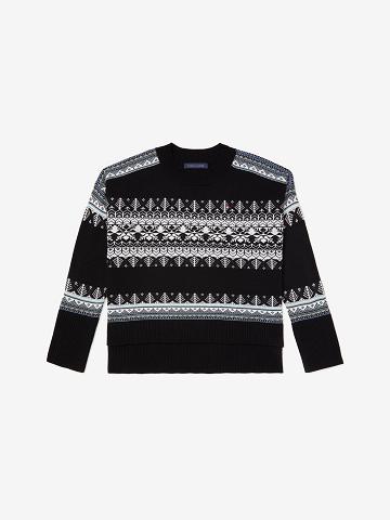 Suéteres Tommy Hilfiger Essential Fair Isle Negros | MX_W21347