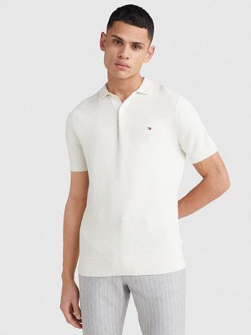 Suéteres Tommy Hilfiger Regular fit knit Blancos | MX_M31171