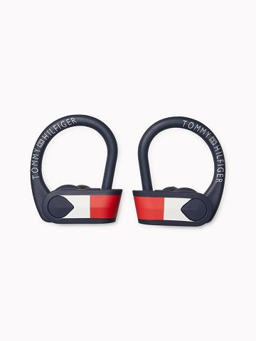 Technology Tommy Hilfiger Wireless Deporte Earbuds Azul Marino | MX_W21709