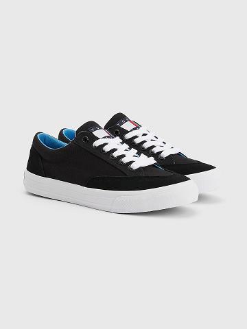 Tenis Tommy Hilfiger Recycled Skater Negros | MX_W21639