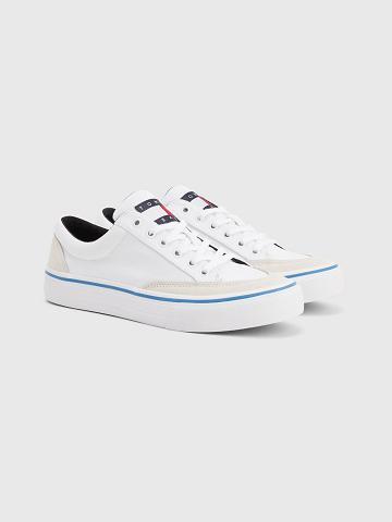 Tenis Tommy Hilfiger Tommys low cut skater Blancos | MX_M31637