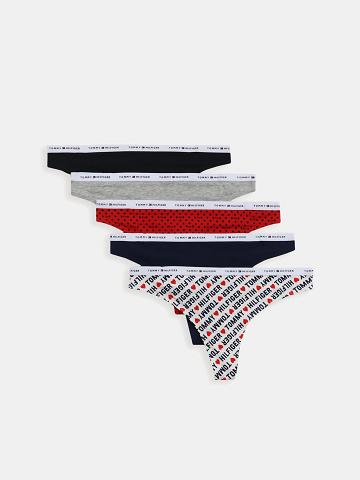 Thongs Tommy Hilfiger Logo Mix 5PK Multicolor | MX_W21570