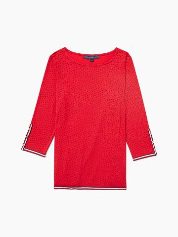 Tops Tommy Hilfiger Essential Dot Tunic Rojos | MX_W21494