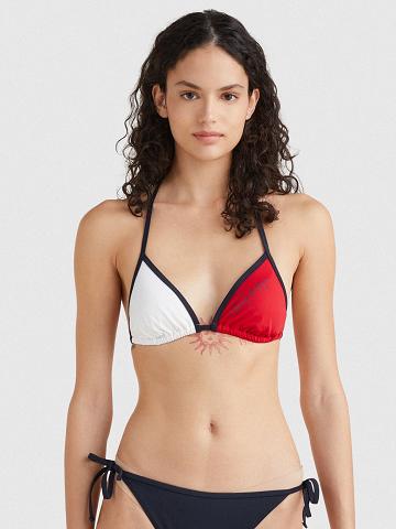 Trajes De Baño Tommy Hilfiger Colorblock Triangle Bikini Top Multicolor | MX_W21413