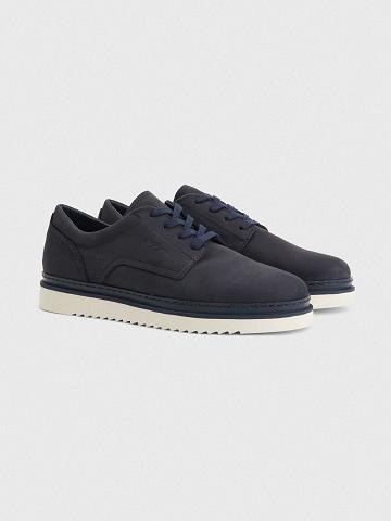 Zapatos Casuales Tommy Hilfiger Nubuck leather Azul Marino | MX_M31670